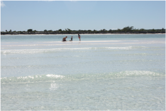 Sandbar at Rolle Town, Elizabeth Harbour, Great Exuma, Bahamas